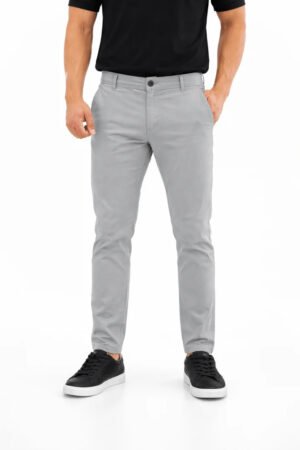 Graphite Tint Cotton Pant - Smart Fit